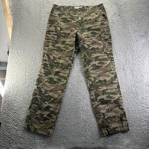 Amazon Essentials Pant Mens 36x34 Green Camouflage Cotton Cargo Utility Workwear